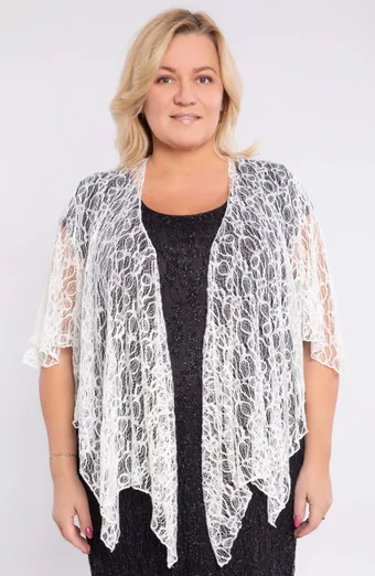 Bijeli svjetlucavi bolero