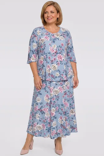Svijetloplavi cvjetni komplet