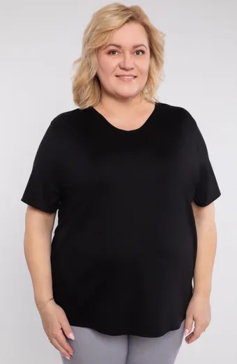 Crna pletena bluza