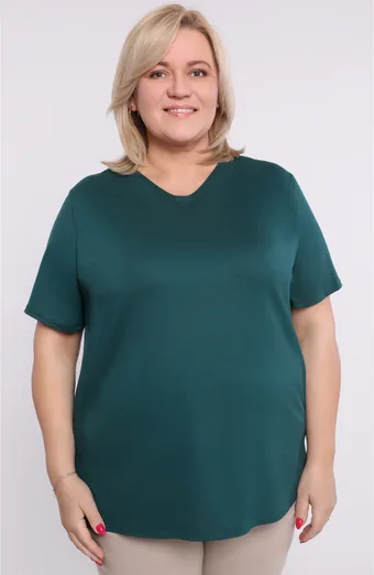 Tamno zelena pletena bluza