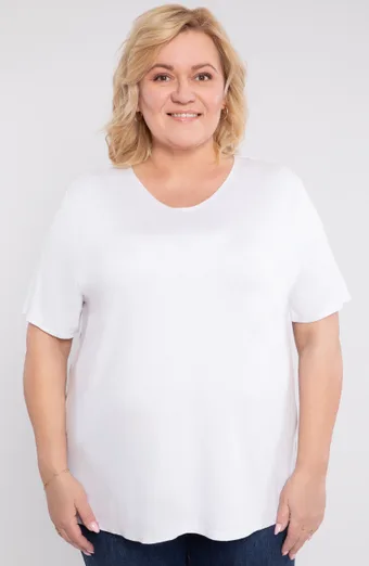 Bijela pletena bluza