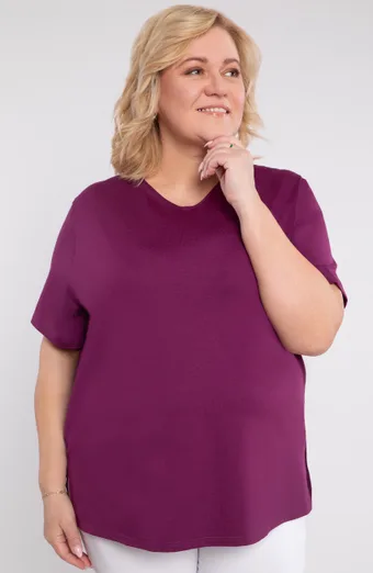 Ljubičasta pletena bluza