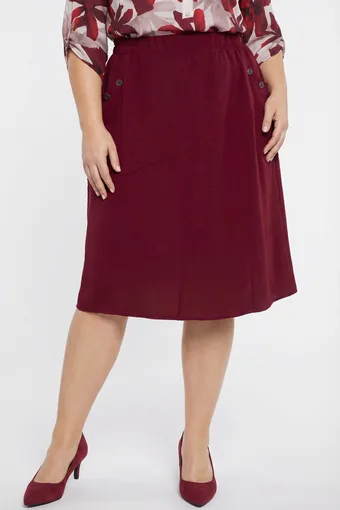 Bordo suknja s gumbima