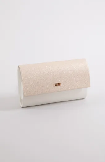 Zlatna biserna clutch torbica