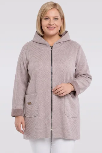 Smeđa prugasta Jakna