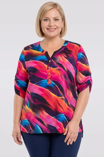 Šarena bluza s tamnim uzorcima