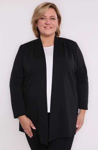 Crni pelerina s džepovima