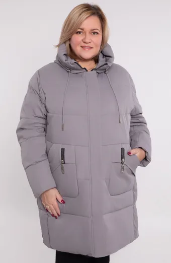 Svijetlo siva zimska jakna