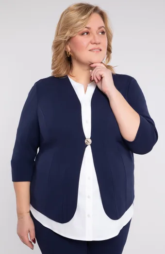 Tamnoplava kratka jakna