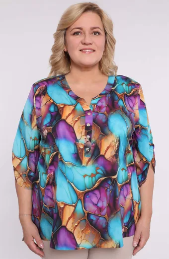 Bluza sa šarenim uzorkom