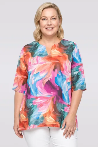 Bluza s narančastim uzorkom