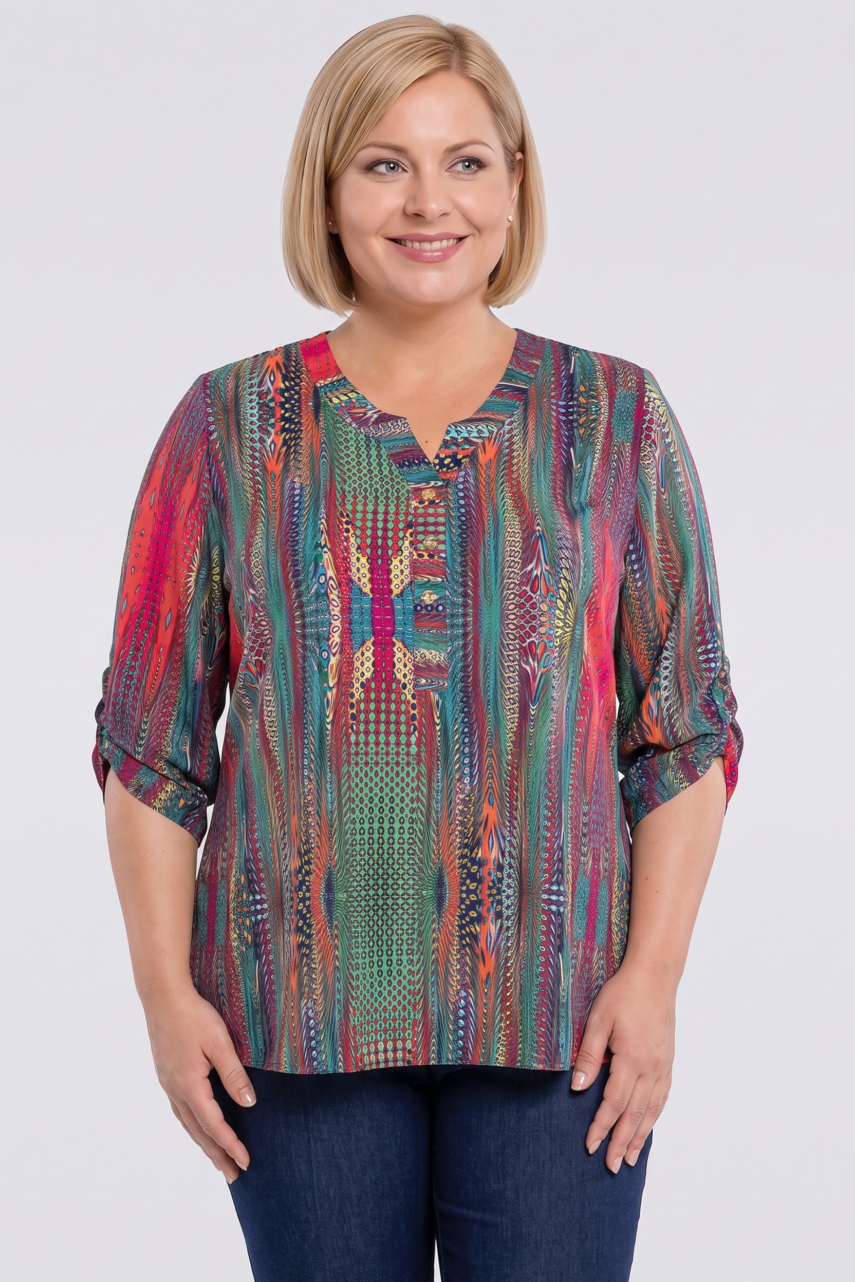 Bluza sa šarenim uzorcima