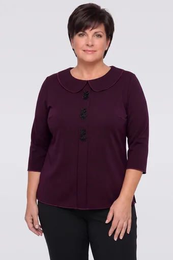 Ljubičasta bluza s ukrasnim vezom
