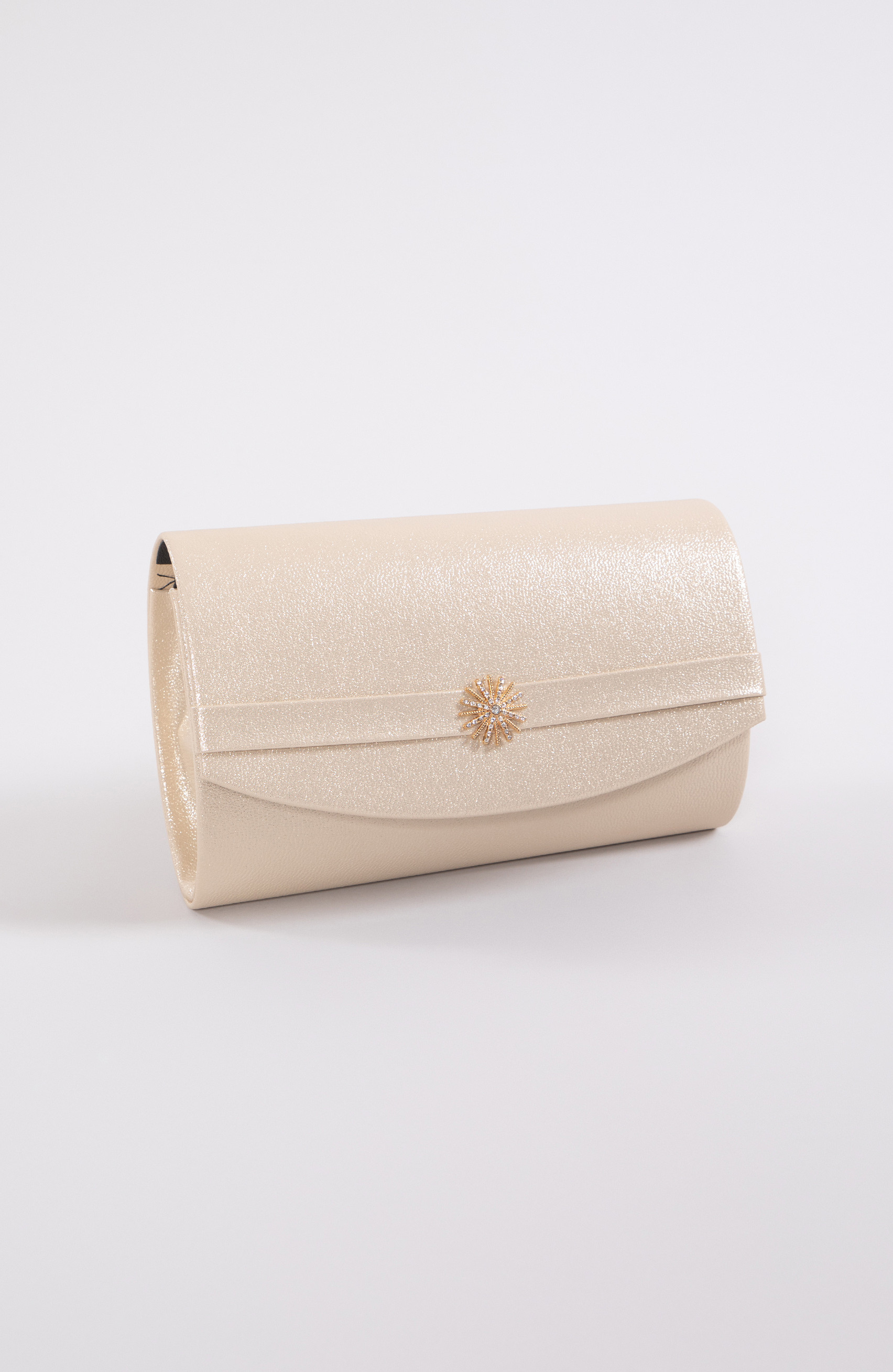 Zlatna biserna clutch torbica s ukrasom